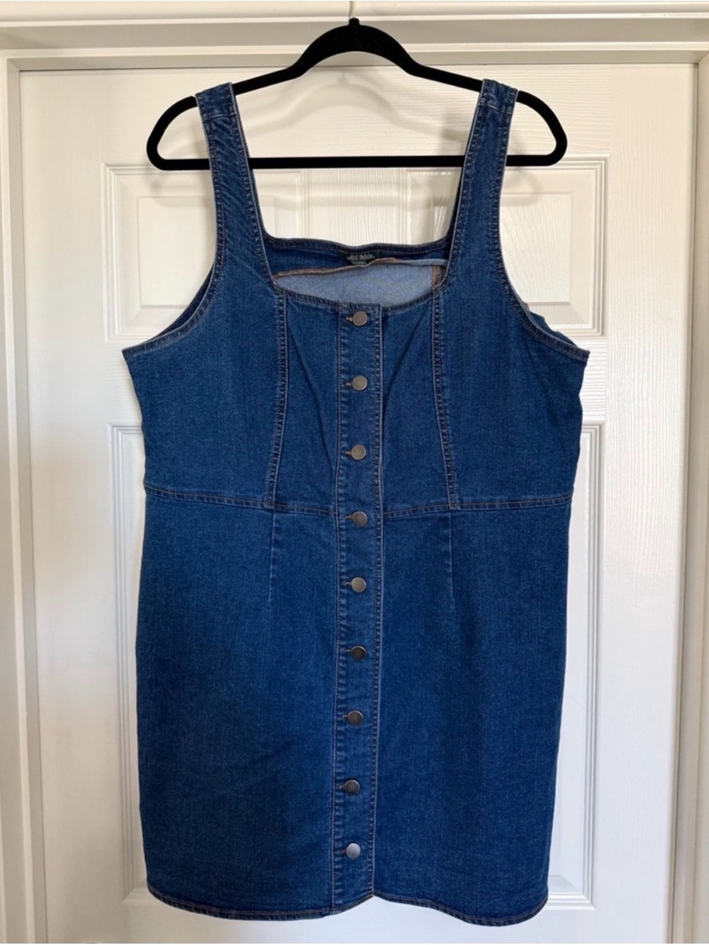 Worn Once! Wild Fable XXL Denim Mini Dress Button Front Western Festival Country